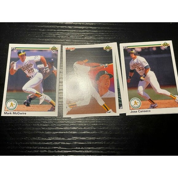 Upper Deck Baseball cards 1990 set of 24 MLB Mark McGwire Jose Canseco - Picture 1 of 4